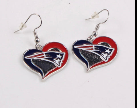New England Patriots earrings