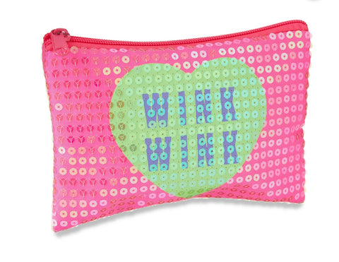 Wink wink zippered pouch