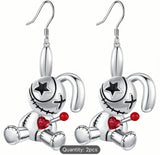 Voodoo doll gothic Halloween earrings