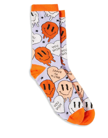 Valentines Day Emoji Socks In plastic case