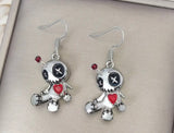 Voodoo doll gothic Halloween earrings
