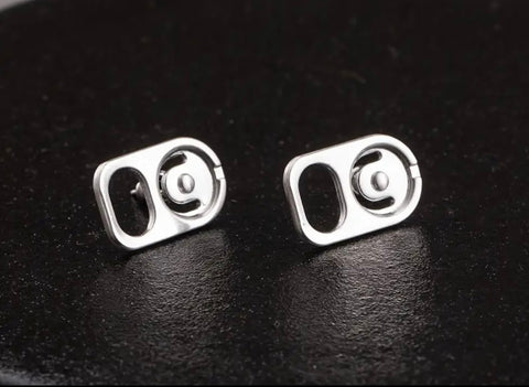 Pop top soda post earrings