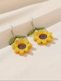 Sunflower earrings