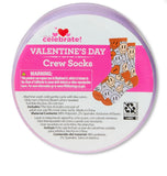 Valentines Day Emoji Socks In plastic case