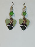 Rapunzel guitar pick beaded princess earrings