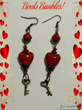 Key to my heart earrings
