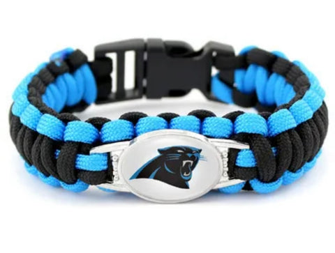 Carolina Panthers paracord bracelet