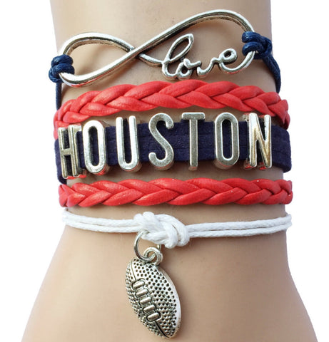Houston Texans football bracelet