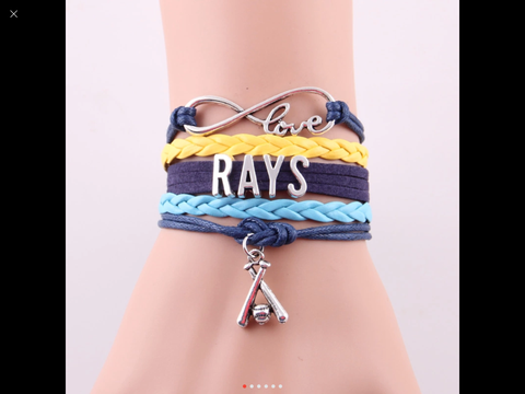 Tampa bay Rays baseball bracelet