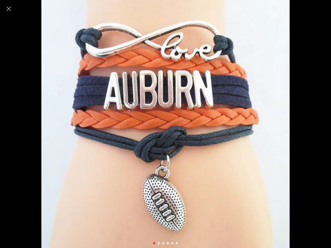 Auburn University College Football bracelet