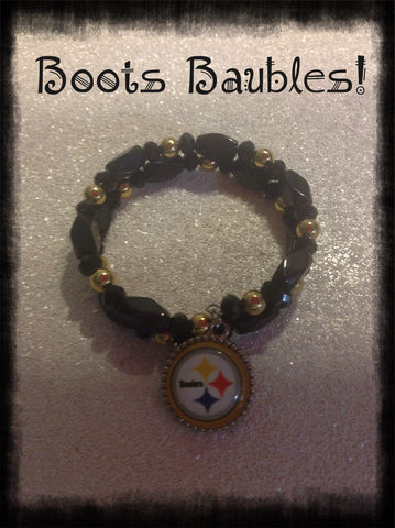 Pittsburgh Steelers memory wrap bracelet