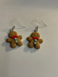 Acrylic Gingerbread man earrings