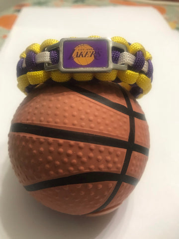Los Angeles Lakers paracord bracelet