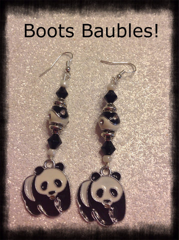 Panda Bear earrings