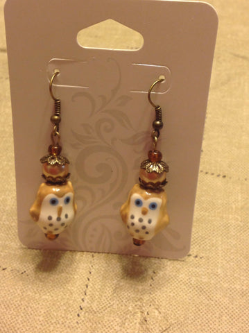 Owl Glass earrings