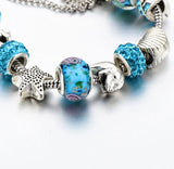 Silvertone  nautical charm bracelet