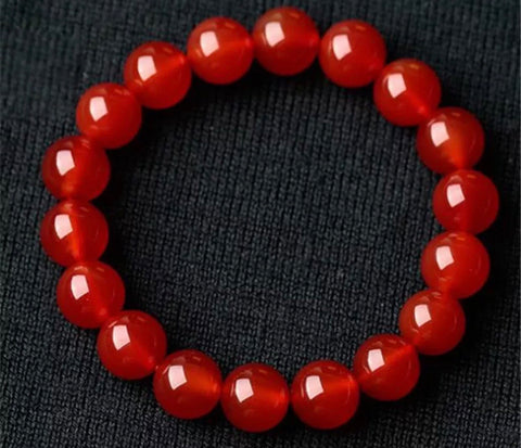 Red Agate stretch bracelet