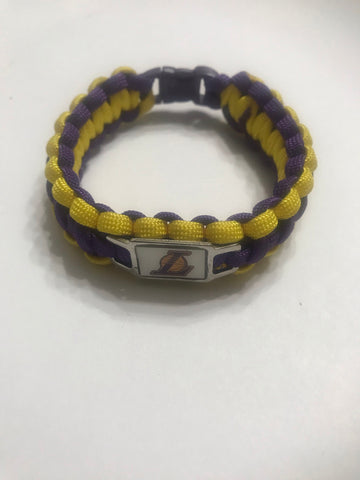 Los Angeles Lakers paracord bracelet
