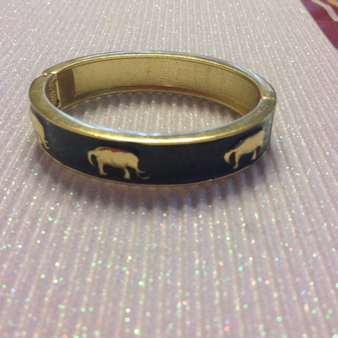 Elephant bangle bracelet
