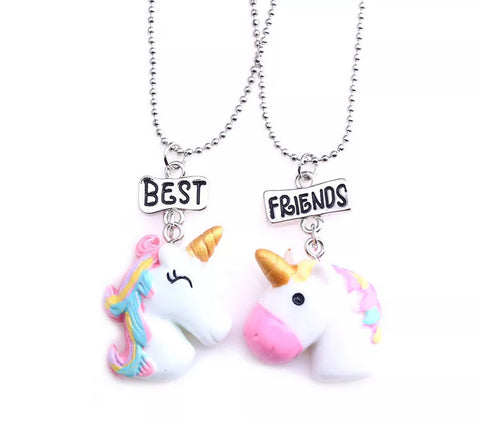Unicorn best friend necklaces