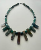Jasper Stone Pendant Necklace