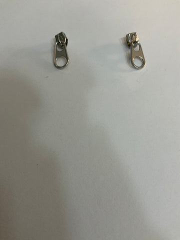 Zipper post earrings