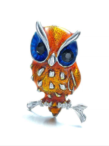 Owl brooch