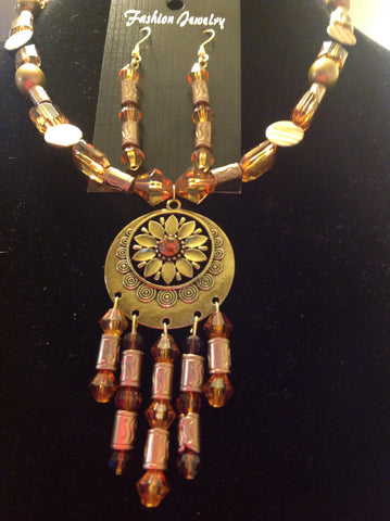 Tribal flower necklace