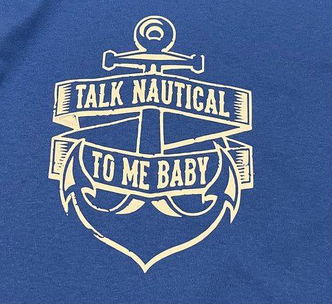Womens Large Talk Nautical tank