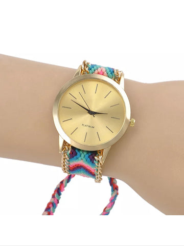 Indian embroidery floss watch