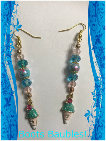 Ice cream earrings