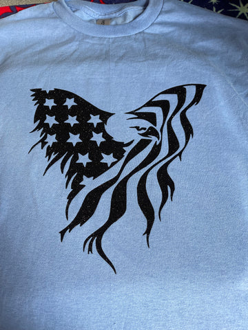 Patriotic Eagle flag shirt