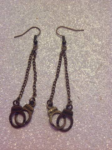 Handcuff  chain earrings