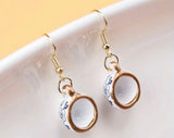 Tea cup china earrings