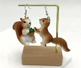 Nutty squirrel earrings