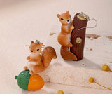 Nutty squirrel earrings