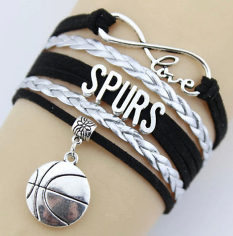 San Antonio Spurs basketball bracelet