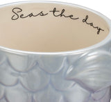 Seas the day mermaid coffee mug