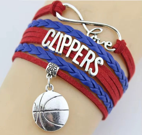 Los Angeles Clippers basketball bracelet