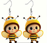 Honey Bee Earrings