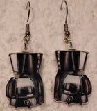 Coffee pot earrings