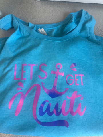 Let’s get Nauti teal tank top