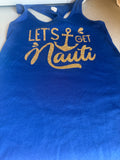 Let’s get Nauti Navy and Gold tank top