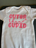 Cuter than Cupid baby onesie