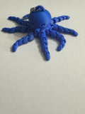 3D printed octopus Kraken keychain