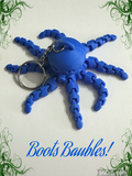 3D printed octopus Kraken keychain