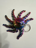 3D printed octopus Kraken keychain