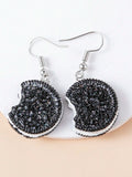 Oreo cookie earrings