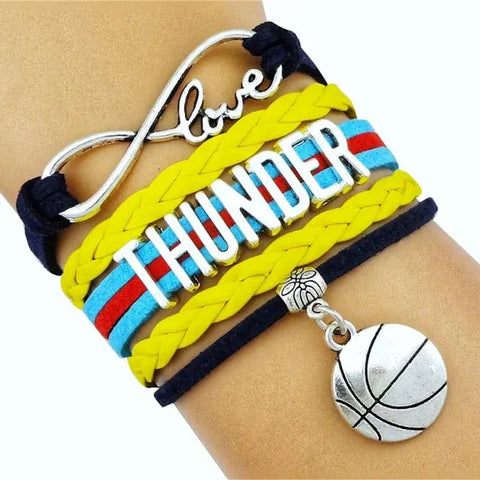 Oklahoma Thunder basketball bracelet