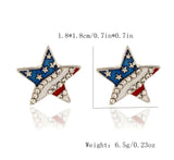 Stars and Stripes heart and star earrings